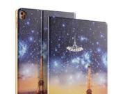 Foxnovo Slim Fit Premium PU Leather 360 Degree Rotating Case Cover Protective Swivel Stand Case for Apple iPad Pro 9.7inch Tablet Eiffel Tower