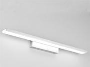 Foxnovo 41CM Minimalist Bathroom Mirror Lamp 16W LED Bath Wall Sconces Lights Pure White Light Silver