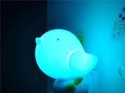 Foxnovo LED Intelligent Bird Plug In Nightlight US Plug Light Sensor Switch Control Jungle Bird Toddler Wall Light Blue