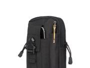 Foxnovo Men s Outdoor Sport Tactical Molle Waist Bags Casual Waist Pack Purse Mobile Phone Case Black
