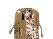 Foxnovo Men s Outdoor Sport Tactical Molle Waist Bags Casual Waist Pack Purse Mobile Phone Case Desert Digital Pattern