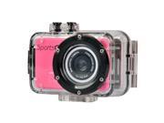 Jia Hua M200 Outddor Sport Camera Waterprrof Shake Resistant Rose Red
