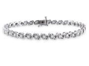 Julie Leah 1 CT TW Diamond Sterling Silver Tennis Bracelet