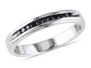 Julie Leah 1 4 CT Black Diamond Sterling Silver Ring
