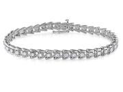 Julie Leah 2 CT TW Diamond Sterling Silver Tennis Bracelet
