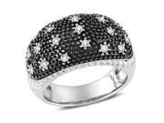 Julie Leah 3 8 CT Diamond Sterling Silver and Black Rhodium Ring