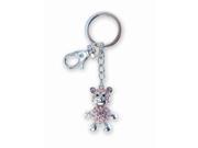 Pink Bear Sparkling Charm Elegant Key Chain