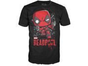 Funko Marvel POP Deadpool Shots Tee Shirt Adult Large