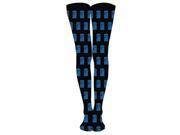 Doctor Who Tardis Black And Blue 1 Pair Of Tights Small To Medium