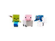 Minecraft 6 End Stone Pig Zombie Webs Mini Figures 3 Pack