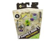 Minecraft 6 End Stone Witch Creeper Endermites Mini Figures 3 Pack