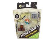 Minecraft 6 End Stone Magma Alex Skeleton Mini Figures 3 Pack