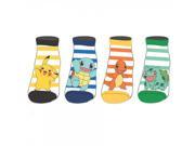 Pokemon Characters Four Pairs Of Ankle Socks