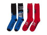 Doctor Who Time Lord 2 Pairs Of Crew Socks