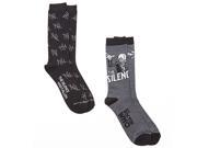 Doctor Who The Silence 2 Pairs Of Crew Socks