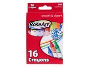 Rose Art 16 Count Smooth And Vibrant Crayons