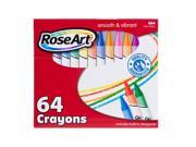 Rose Art 64 Count Smooth And Vibrant Crayons