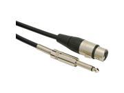 Talent MCQ20 Microphone Cable XLR Female to 1 4 Male 20 ft. 240 945