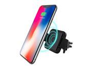 Patchworks Wireless Charging Car Mount Phone Holder - Qi Wireless Fast Charger Car Air Vent Mount for Samsung Galaxy S8, S7/S7 Edge, Note 8 5 & iPhone X, 8/8 Pl