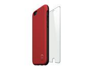 Patchworks® ITG Level Case Red ITG Tempered Glass Screen Protector Bundle for iPhone 6s Plus 6 Plus Extra Protection for ITG Tempered Glass Screen Protector