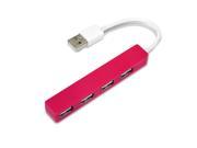 Meree USB HUB03 Usb Hub 4 Pcs USB Plug Ports Pink