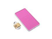Meree A138 Qi wireless standard silica vehicle wireless charger new USB car mat wireless charging Pink