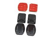 Meree 2x Flat 2x Curved Mounts with 3M adhesive pads for GoPro Hero 3 3 2 1