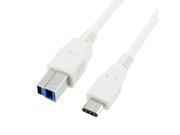 Meree USB 3.1 Type C Hi speed Micro USB 3.1 Type C Male to Standard Type A USB 3.0 Male Data Cable for Type C Supported Devices 3.3ft 1m 1Pack White