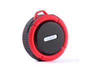 Meree Portable Wireless Bluetooth Waterproof Speaker C6 With Suction Cup Red