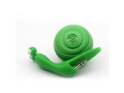 Cartoon Mini Speaker Portable 3.5mm Audio Plug Mobile Phone Speaker 3.5mm Stereo Sound Snail Speaker With USB Charging Port for Smart Phone and Ipad