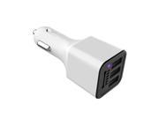 3 USB Car Charger Fast Car Charger with Certified Negative Ion Air Purifier For All Devices