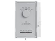 White Rodgers 1E50N 301 Single Stage 1H Vertical Setpoint Thermostat 24 Volts Snap Action Contact System Switch Heat Off Fan Switch None Range 50 90°
