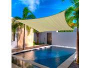 12 x 12 FT Feet Square UV Heavy Duty Sun Shade Sail Patio Cover New Sand CanopyCanopy Tan