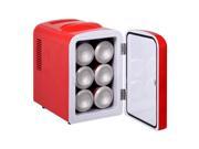 Portable Mini Fridge Cooler and Warmer Auto Car Boat Home Office AC DC RED