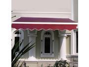 Apontus Retractable Patio Awnings 6.4ft 5ft Red