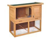 Wooden Chicken Coop 35 Hen House Rabbit Wood Hutch Poultry Cage Waterproof