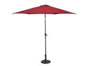 Market Patio Umbrella Tilt w Crank 9 ft Red