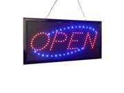 Open Led Neon Business Motion Light Sign. On off with Chain