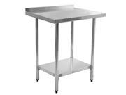 Stainless Steel Commercial Kitchen Prep Work Table 24 x 30 with Blacksplash