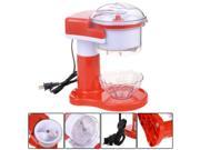 Electric Ice Shaver Crusher Machine Snow Cone Maker Commercial Shaved Red
