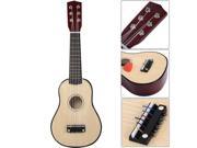 25 Beginners Kids Acoustic Guitar 6 String with Pick Children Kids Gift Tan