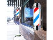 30 Barbershop Barber Pole Light Red White Blue Stripes Rotating Sign Hair Salon Shop