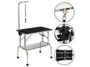 Large Portable Pet Dog Cat Grooming Table Dog Show W Leash Mesh Tray