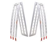1 Pair Heavy Duty Aluminum Motorcycle Ramp 7.5 Bike Arched Foldable Loading
