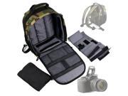 DURAGADGET Camouflage SLR DSLR Camera Backpack for Canon EOS Rebel T3 Rebel T3i Rebel T4i Rebel T5 Rebel T5i Rebel T6s Rebel T6i EOS SL1 EOS 60D EOS