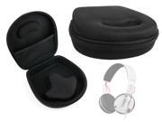 DURAGADGET Hard Shell EVA Headphone Case in Black for the SkullCandy Grind Uprock Hesh 2 Headphones with Internal Netted Accessories Pocket And Contou