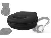 DURAGADGET Hard EVA Storage Case For Headphones Earbuds With Compartment Black For B W P5 P7