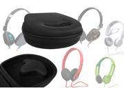 DURAGADGET Medium Protective Headphone Storage Case Black For SKULLCANDY Uprock Supreme Sound Uprock Navigator Cassette Icon 3 Lowrider On Ear Headphones