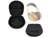 DURAGADGET Hard Shell EVA Headphone Case Black with Internal Netted Accessories Pocket for MiiKey Wireless Rhythm NFC