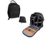 High Quality Black Water-Resistant Rucksack / Backpack with Customizable Interior & Raincover for the TEC.BEAN X902 BlackWidow Mini RC Quadcopter - by DURAGADGE